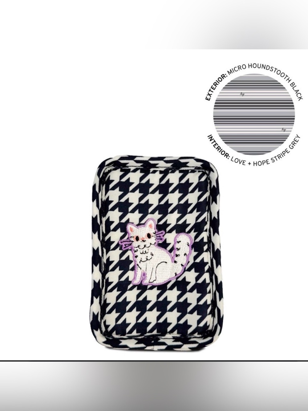 Lug Drizzle Embroidered Cat NWT